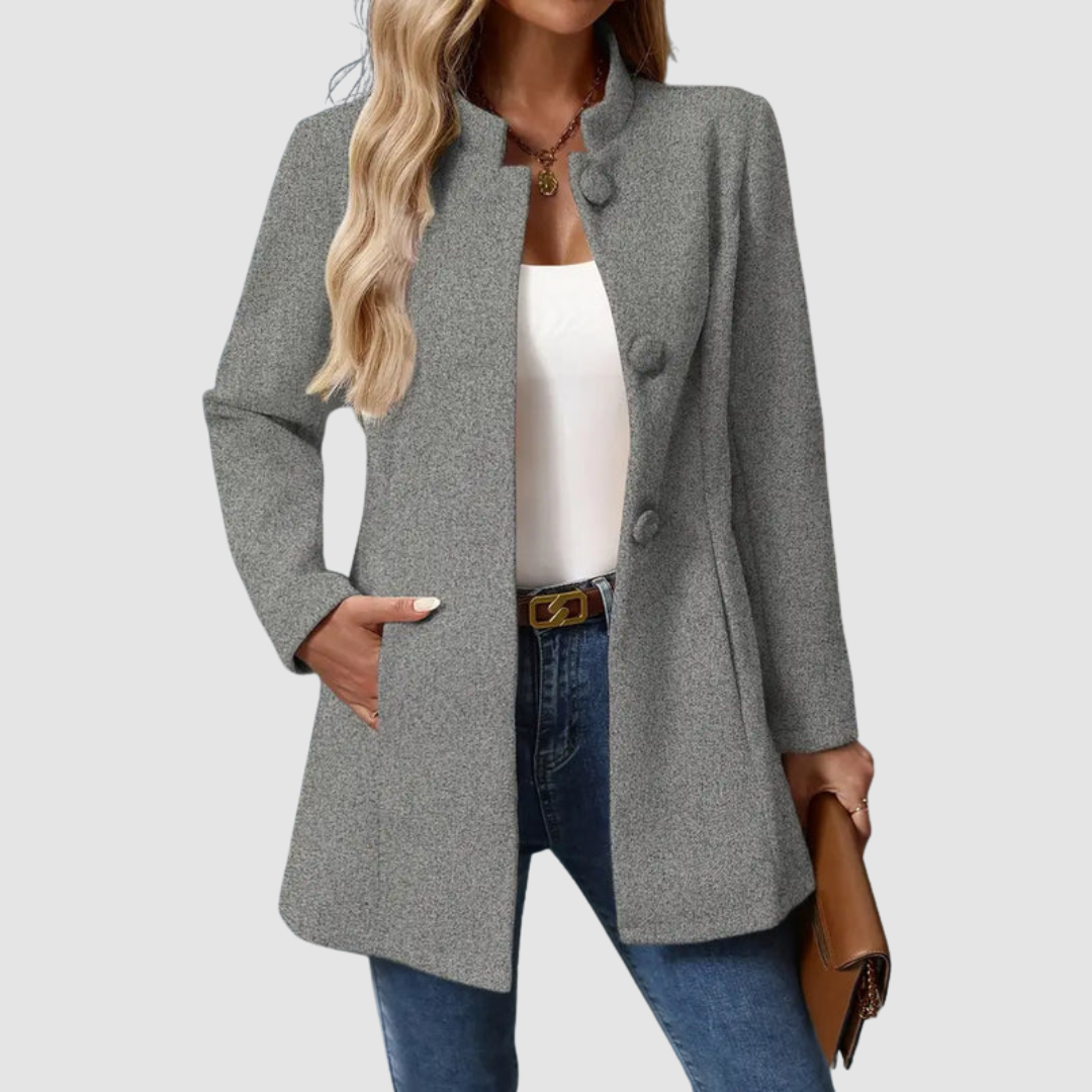 Modique™ - Elegant & Timeless Coat with Stand-Up Collar