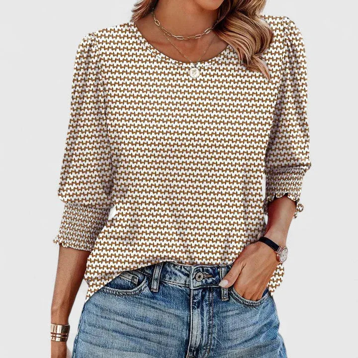 Clara | Elegant Smocked Top