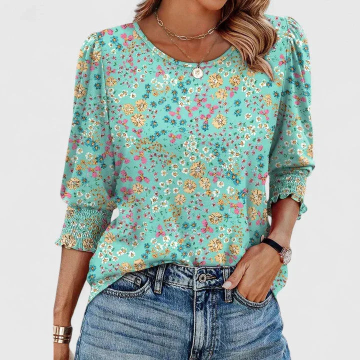 Clara | Elegant Smocked Top