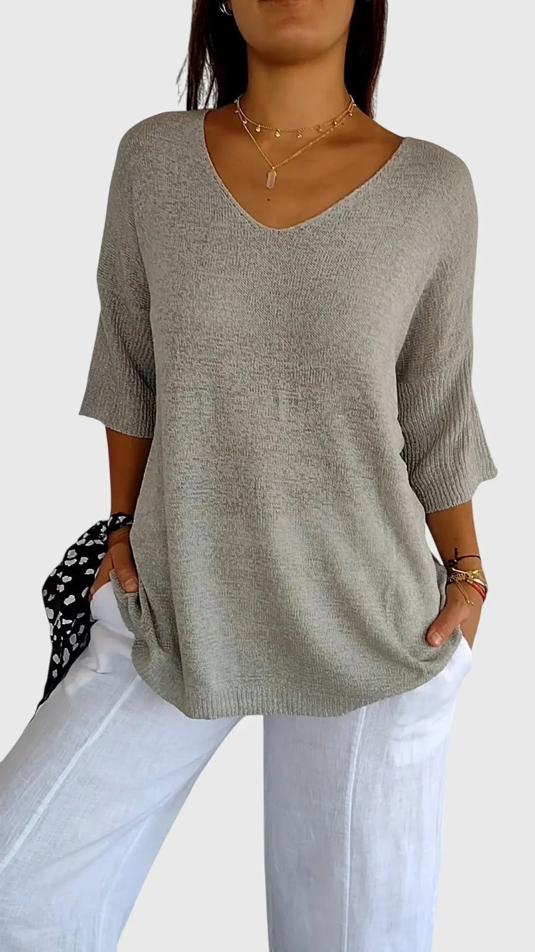 Clara | Elegant V-Neck Top