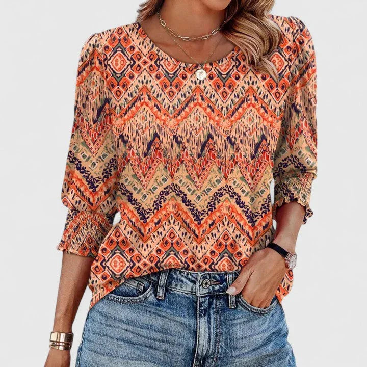 Clara | Elegant Smocked Top