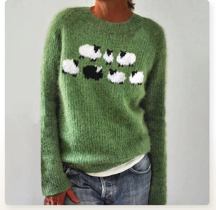 Olivia™ - Cozy Retro Sweater