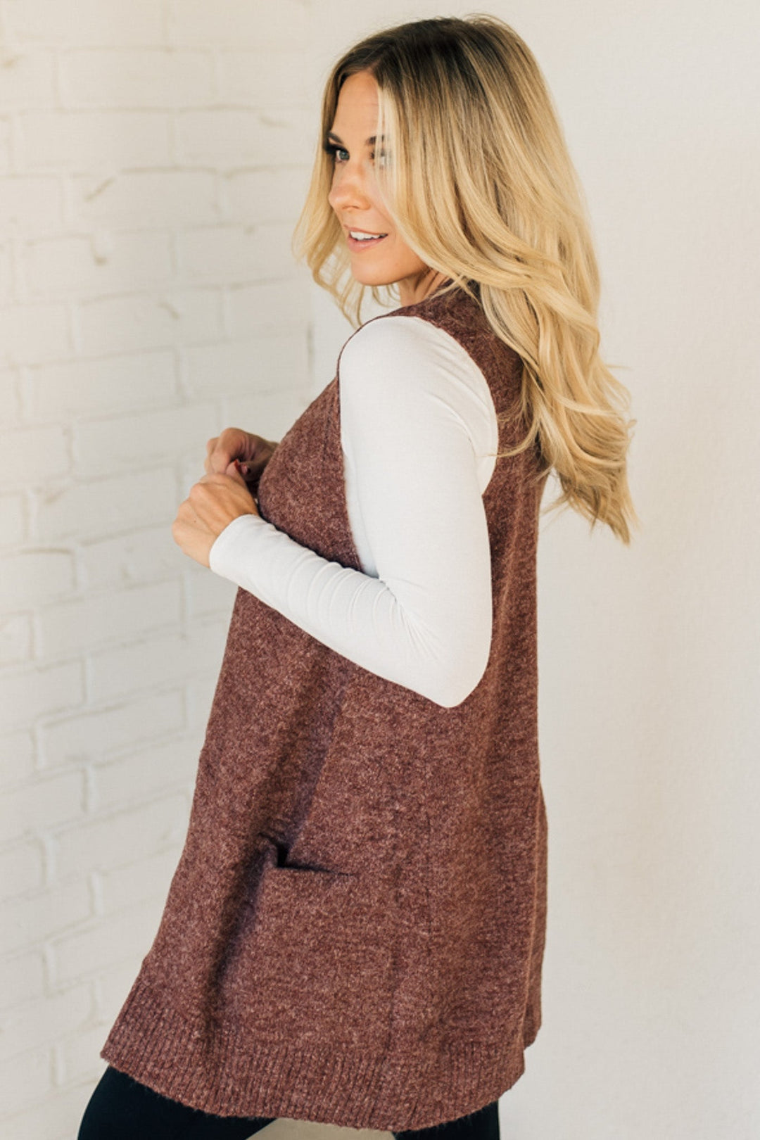 Scarlett™ - Stylish Long Sweaters with Pocket