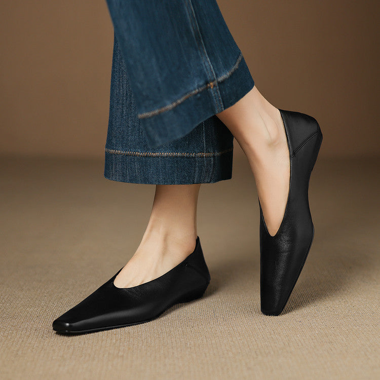 Demir Genuine Leather Flats