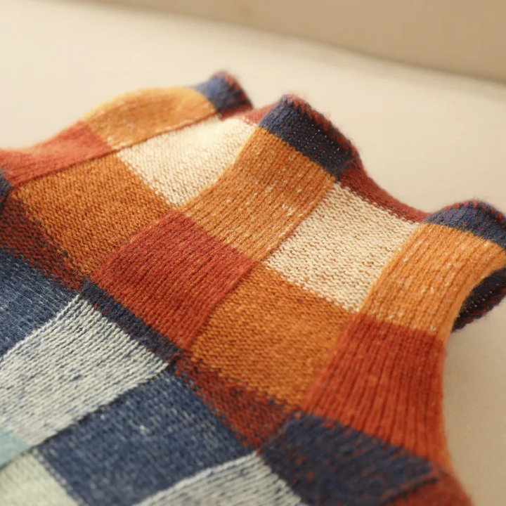 Olivia™ - Soft Patchwork Turtleneck