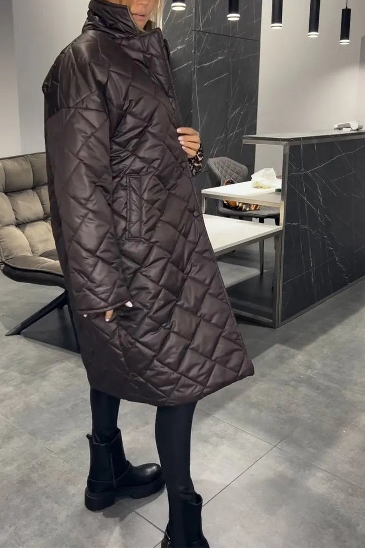 Ofira™ – Reversible Quilted Jacket with Leopard Lining