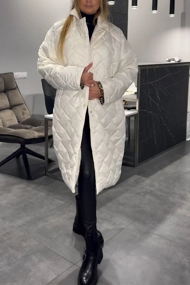Ofira™ – Reversible Quilted Jacket with Leopard Lining